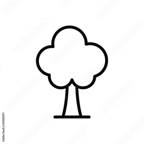 Obraz Trees icon vector stock illustration.