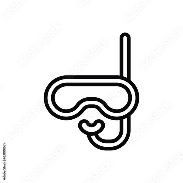 Obraz Diving Goggles icon vector stock illustration.