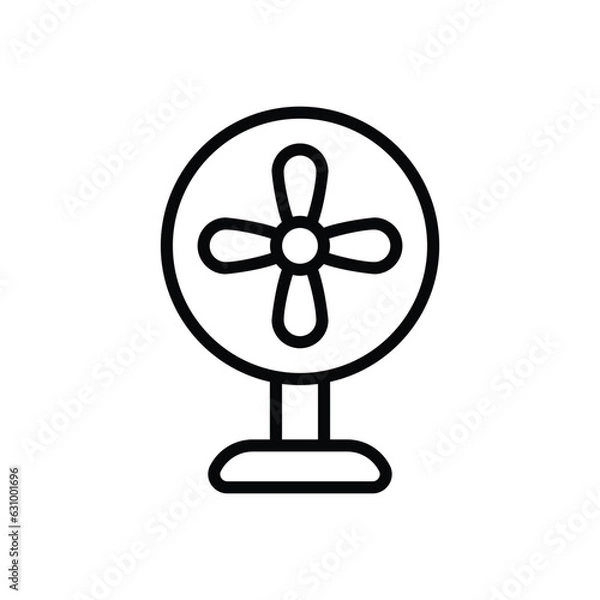 Obraz Table Fan icon vector stock illustration.
