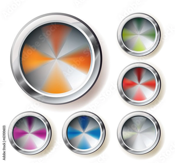Fototapeta Web glossy Buttons Collection