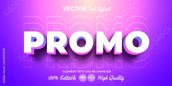 Obraz Promo Text Effect