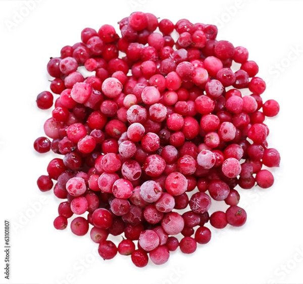 Obraz frozen cranberries