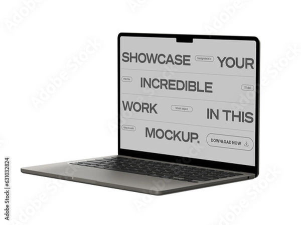 Obraz Macbook Mockup Transparent PNG