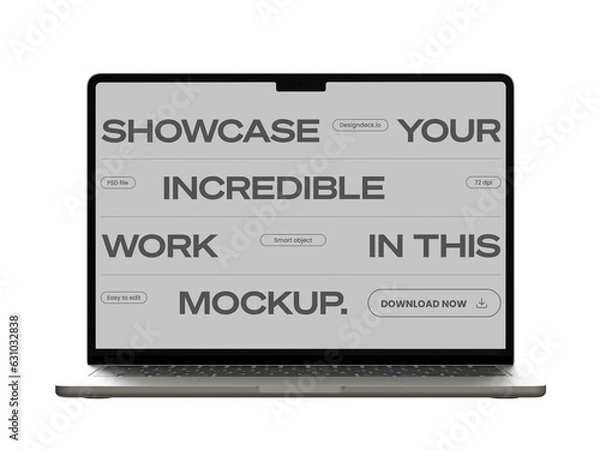 Obraz Macbook Mockup Transparent PNG