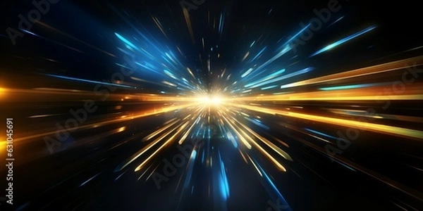 Obraz Abstract universe hyper jump