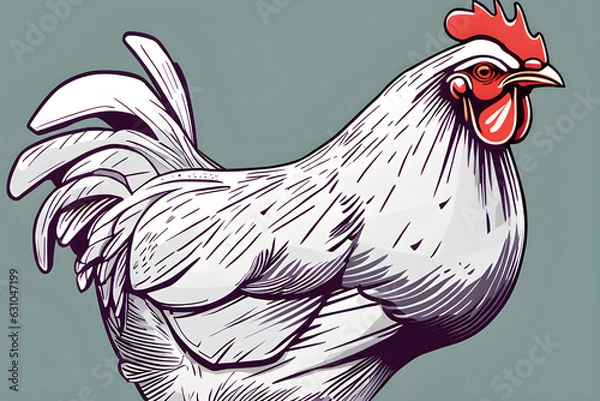 Fototapeta chicken. generative ai