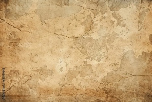 Fototapeta Vintage map of lost city texture background, weathered and aged cartography, ancient and mysterious surface, rare and exploratory