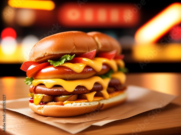 Obraz Würstchenburger Burger