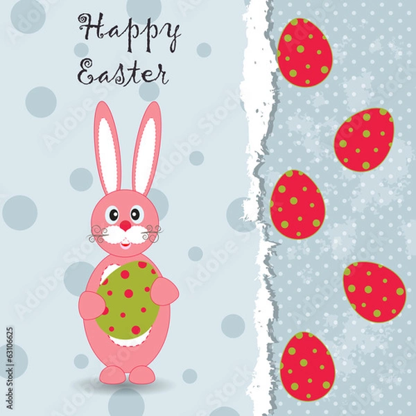 Fototapeta Template Easter greeting card