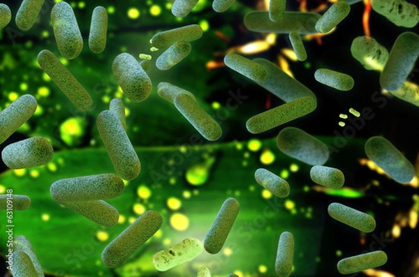 Fototapeta Legionellen - 3D Render