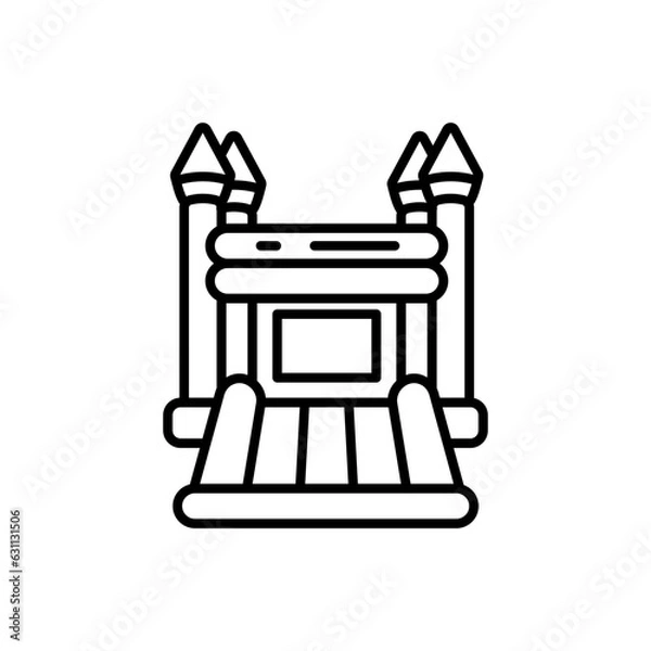 Fototapeta Bouncy Castle icon in vector. Illustration
