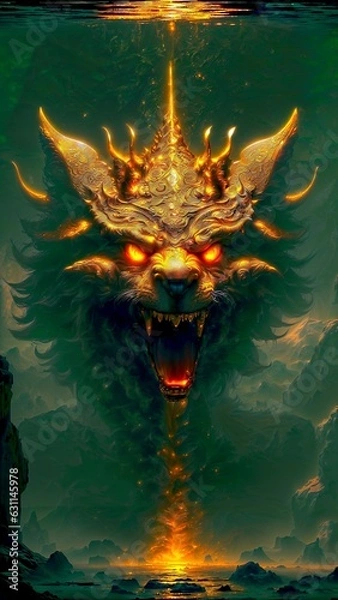 Obraz wolf head illustration