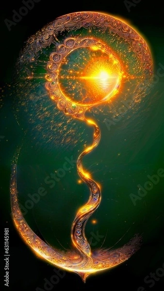 Obraz background with glowing lights