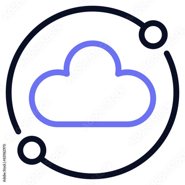 Fototapeta Cloud Networking Icon