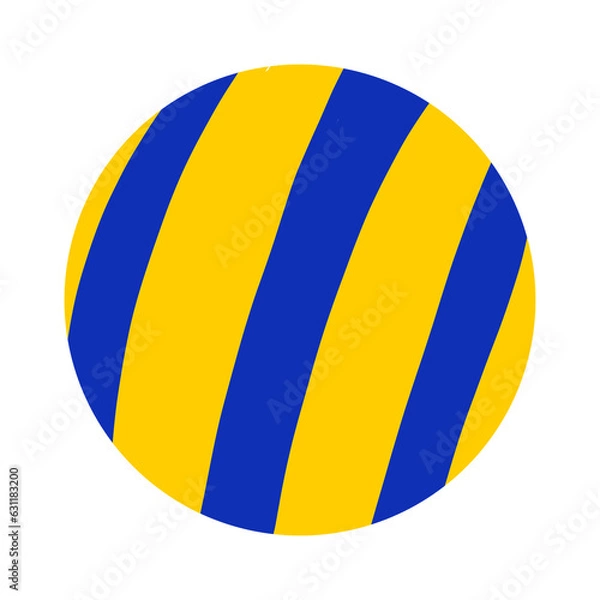 Obraz yellow and blue ball
