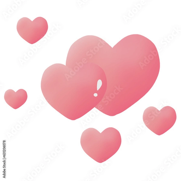 Fototapeta Pretty hearts 