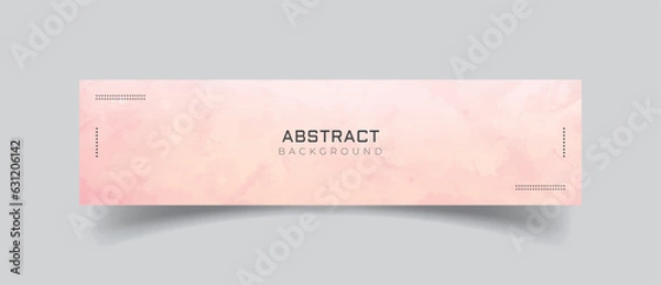 Obraz Linkedin banner with watercolor background