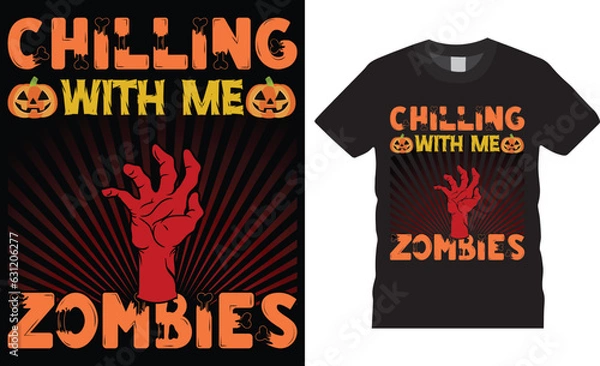 Obraz Halloween T-Shirt Design vector Graphic template.Halloween t-shirt illustration. Horns head devil t shirt design.Beautiful and eye catching vector. Halloween party costume with print-ready File.