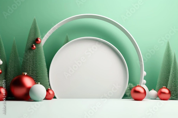 Obraz Product Display, Merry Christmas Background