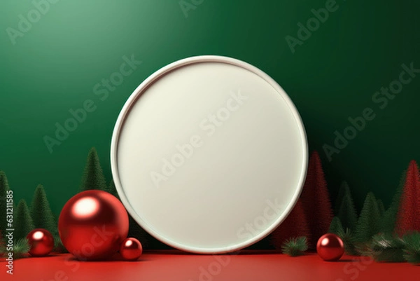 Obraz Product Display, Merry Christmas Background