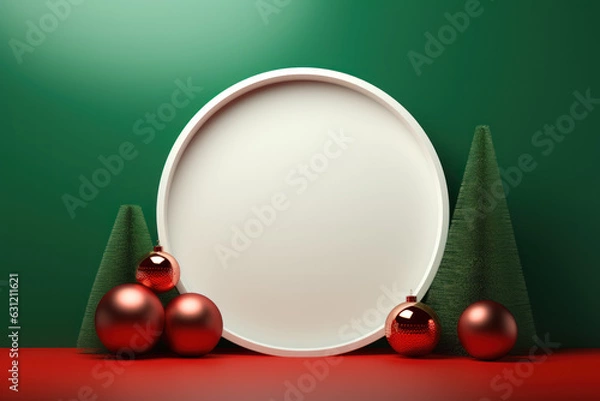 Obraz Product Display, Merry Christmas Background
