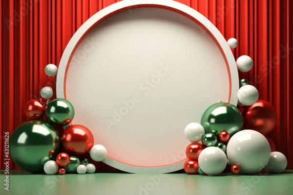 Obraz Product Display, Merry Christmas Background