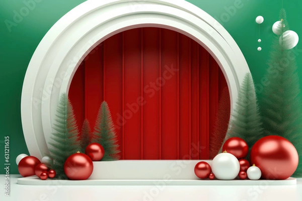 Obraz Product Display, Merry Christmas Background