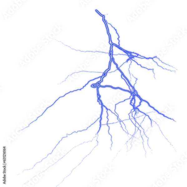 Fototapeta The effect of lightning and lighting, set of zippers, thunderstorm and lightning, symbol of natural strength or magic, light and shine, abstract, electricity and explosion