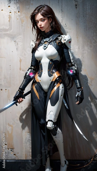 Obraz Android Girl with Katana