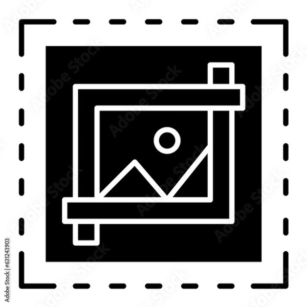 Fototapeta Crop Icon