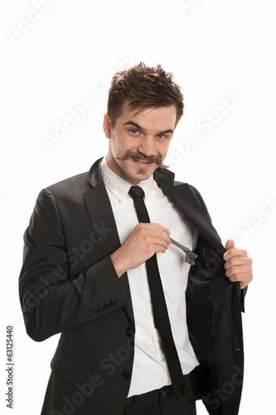 Obraz key in jacket pocket