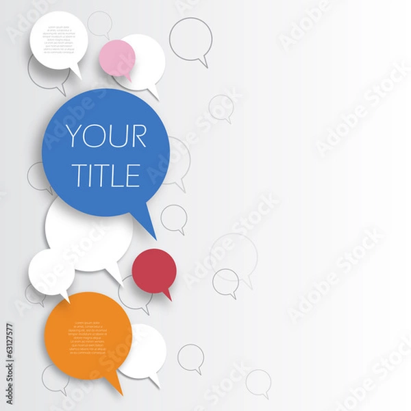 Obraz Vector abstract circles infographic