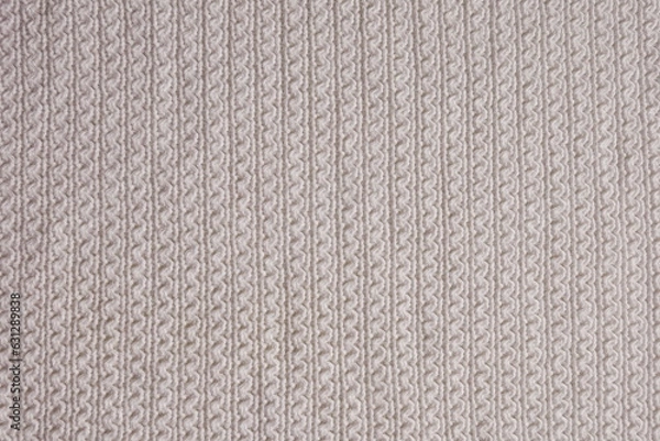 Obraz White knitting pattern background