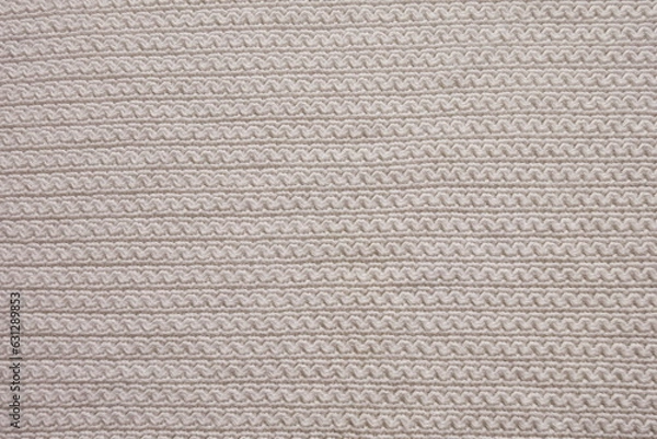 Fototapeta White knitting pattern background