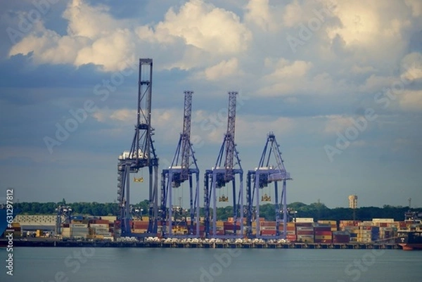 Obraz Harwich Port and ship views from Ferry Crossing