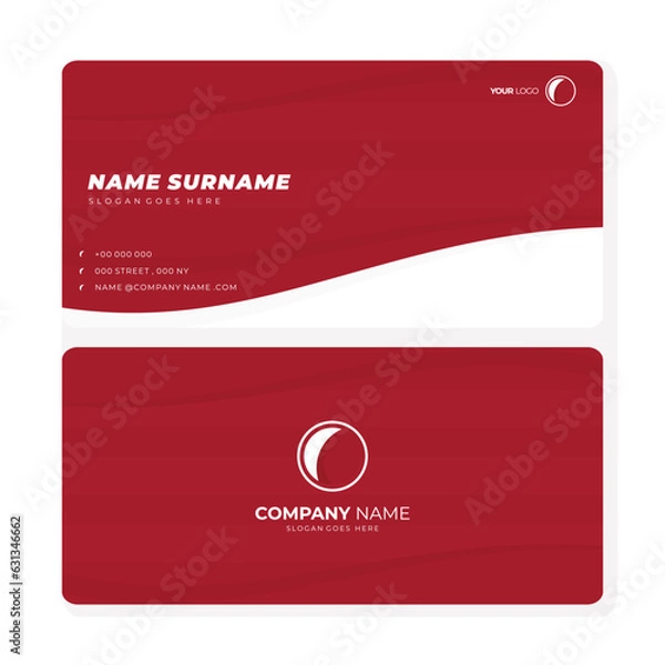 Obraz Vector abstract business card template