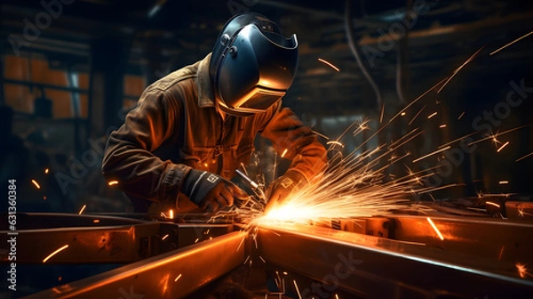 Fototapeta welder at work