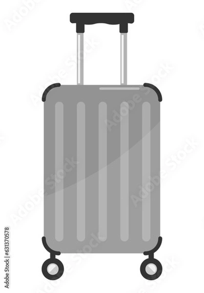 Obraz 旅行や出張などに使用するキャリーバッグ(キャリーケース)のベクターイラスト。