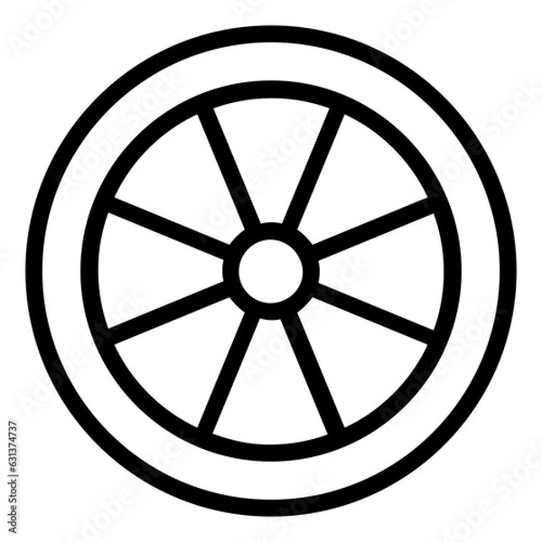Obraz wheel icon