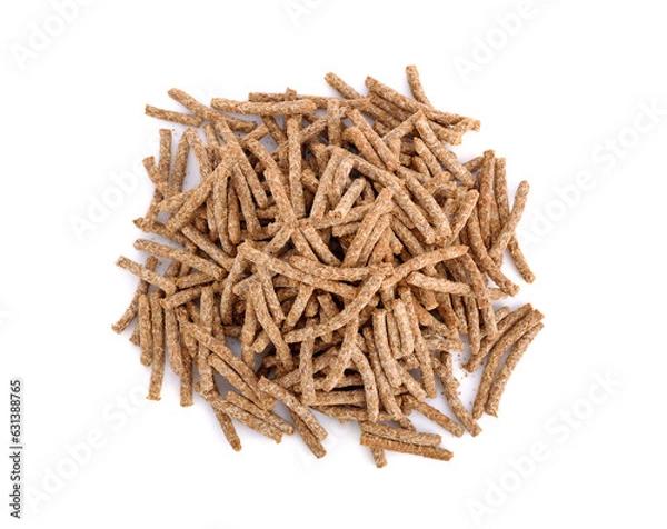 Obraz All bran cereal isolated on white background