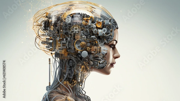 Fototapeta Cognitive Cybernetics: A Confluence of AI and Human Thought