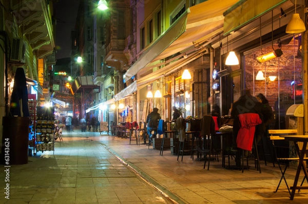 Fototapeta night cafe