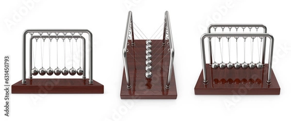 Obraz Newton Cradle isolated on transparent background