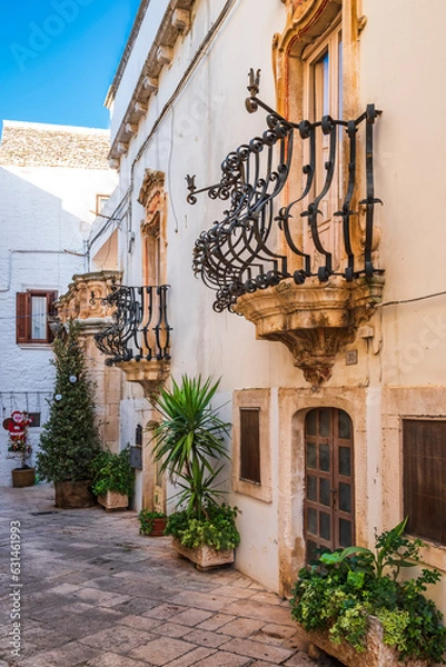 Fototapeta Architecture of buildings in the old town of Locorotondo