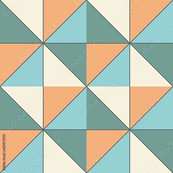 Obraz Triangles colorful abstract geometric seamless pattern