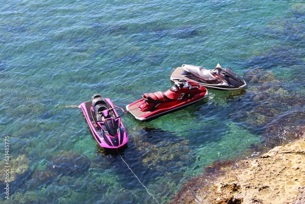Obraz 接岸されているジェットスキー 