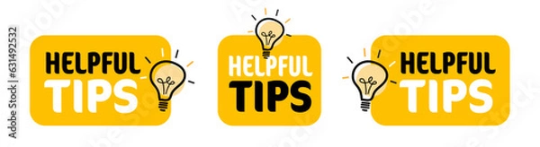 Fototapeta Helpful tips