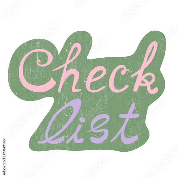 Fototapeta Cute front for digital note or decoration. It's hand writting on transparent backgound. High quality for printting.