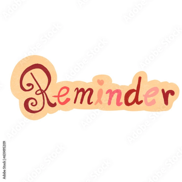 Fototapeta Cute front for digital note or decoration. It's hand writting on transparent backgound. High quality for printting.