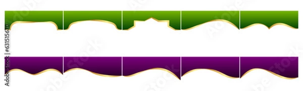 Obraz Gold Banner Header